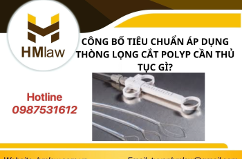 CÔNG BỐ TIÊU CHUẨN ÁP DỤNG THÒNG LỌNG CẮT POLYP CẦN THỦ TỤC GÌ?