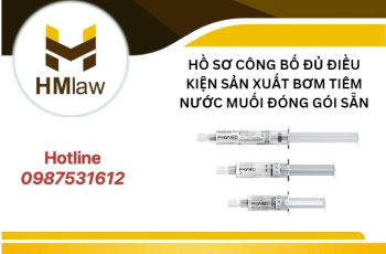 HỒ SƠ CÔNG BỐ ĐỦ ĐIỀU KIỆN SẢN XUẤT BƠM TIÊM NƯỚC MUỐI ĐÓNG GÓI SẴN?