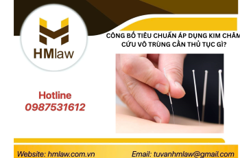 CÔNG BỐ TIÊU CHUẨN ÁP DỤNG KIM CHÂM CỨU VÔ TRÙNG